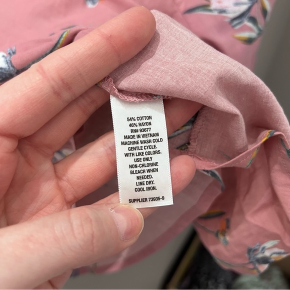 A New Approach Square Neck Pink Floral Blouse-Md - Picture 4 of 4